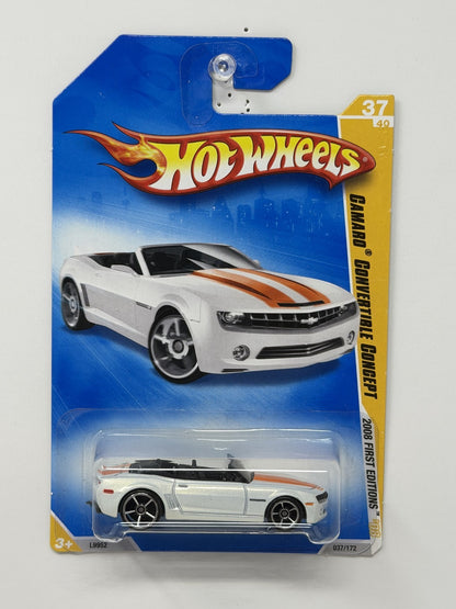 Hot Wheels 2008 First Editions Camaro Convertible Concept 1:64 Diecast White
