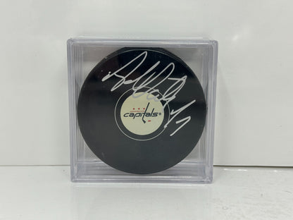 Adam Oates Washington Capitals Signed NHL Autograph Puck Silver Auto