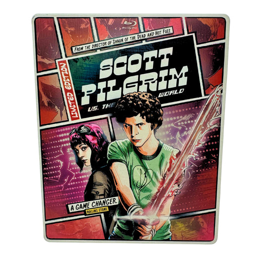 Scott Pilgrim vs. the World (Blu-ray) Steelbook Michael Cera Comedy Good Shape!!