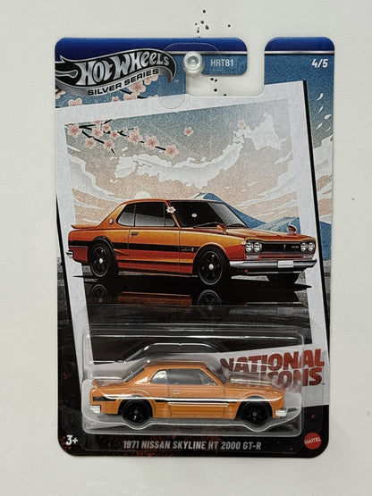Hot Wheels National Icons 1971 Nissan Skyline HT 2000 GT-R 1:64 Diecast
