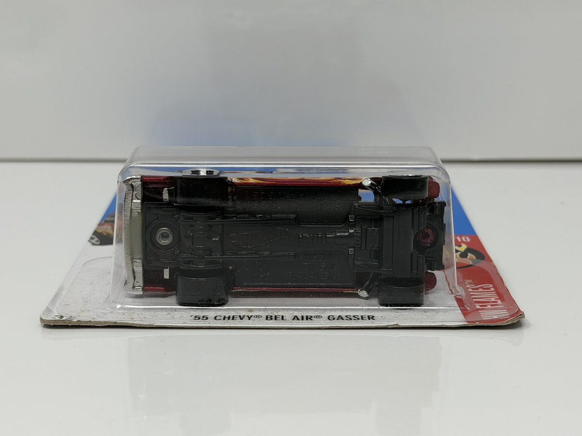 Hot Wheels HW Flames 1955 Chevy Bel Air Gasser Red 1:64 Diecast