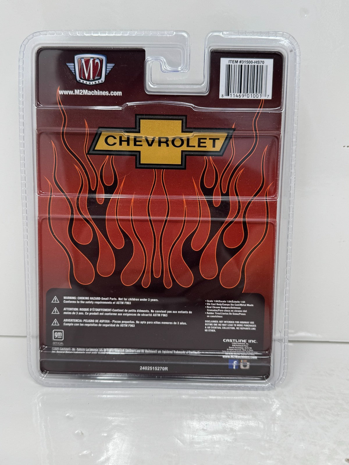 M2 Machines Custom Restyling 1973 Chevrolet Cheyenne Super 10 Flames 1:64 Diecast