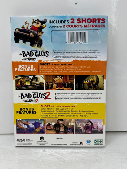 The Bad Guys 2-Movie Collection (DVD) Sam Rockwell Kids Cartoon Sealed!!!
