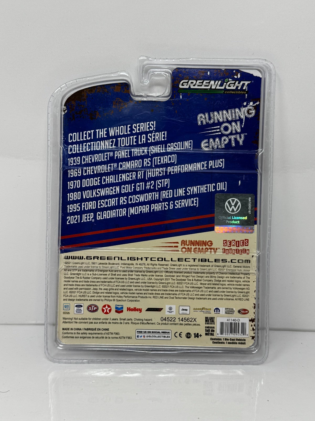 Greenlight Running On Empty 1980 Volkswagen Golf GTI STP 1:64 Diecast
