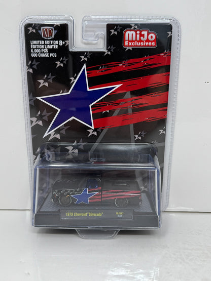 M2 Machines Stars & Stripes 1979 Chevrolet Silverado MiJo Exclusive 1:64 Diecast