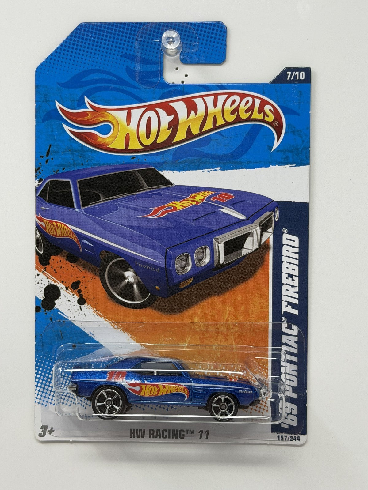 Hot Wheels HW Racing 1969 Pontiac Firebird 1:64 Diecast Blue
