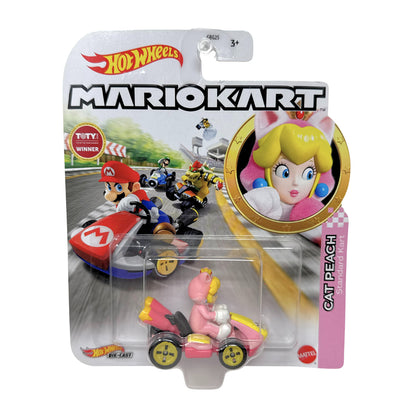 Hot Wheels Mario Kart Cat Peach Standard Kart 1:64 Diecast