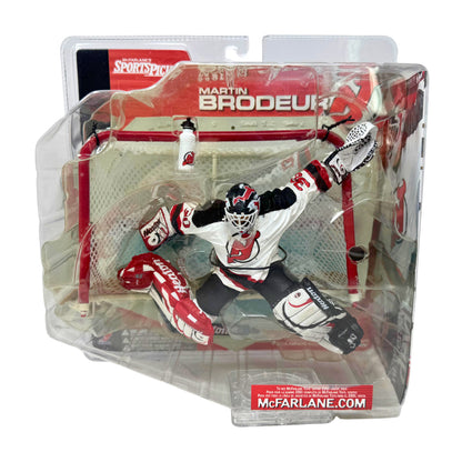 McFarlane NHL Martin Brodeur New Jersey Devils Series 1 Figure w/ Logo Bottle