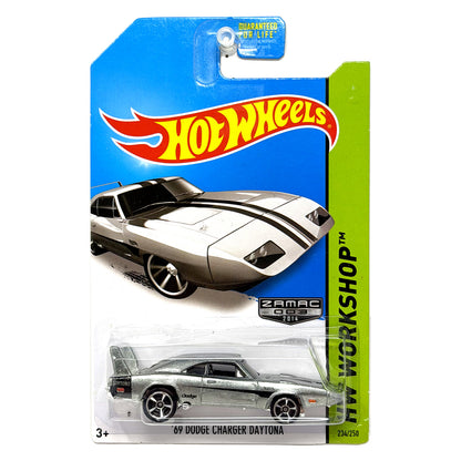 Hot Wheels ZAMAC HW Workshop 1969 Dodge Charger Daytona 1:64 Diecast