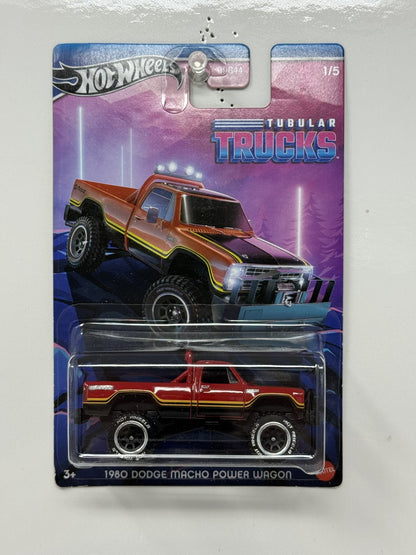 Hot Wheels Tubular Trucks 1980 Dodge Macho Power Wagon 1:64 Diecast