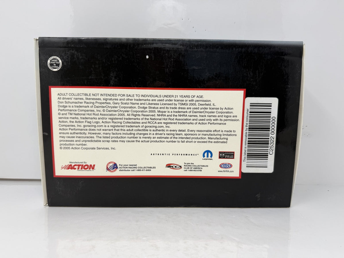 Action NHRA Gary Scelzi Oakley 2005 Dodge Stratus Color Chrome 1:24 Diecast
