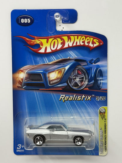 Hot Wheels 2005 First Editions 1969 Pontiac Firebird T/A 1:64 Diecast Silver