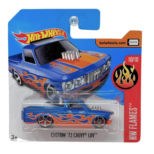 Hot Wheels Flames Custom 1972 Chevy LUV 1:64 Diecast Short Card