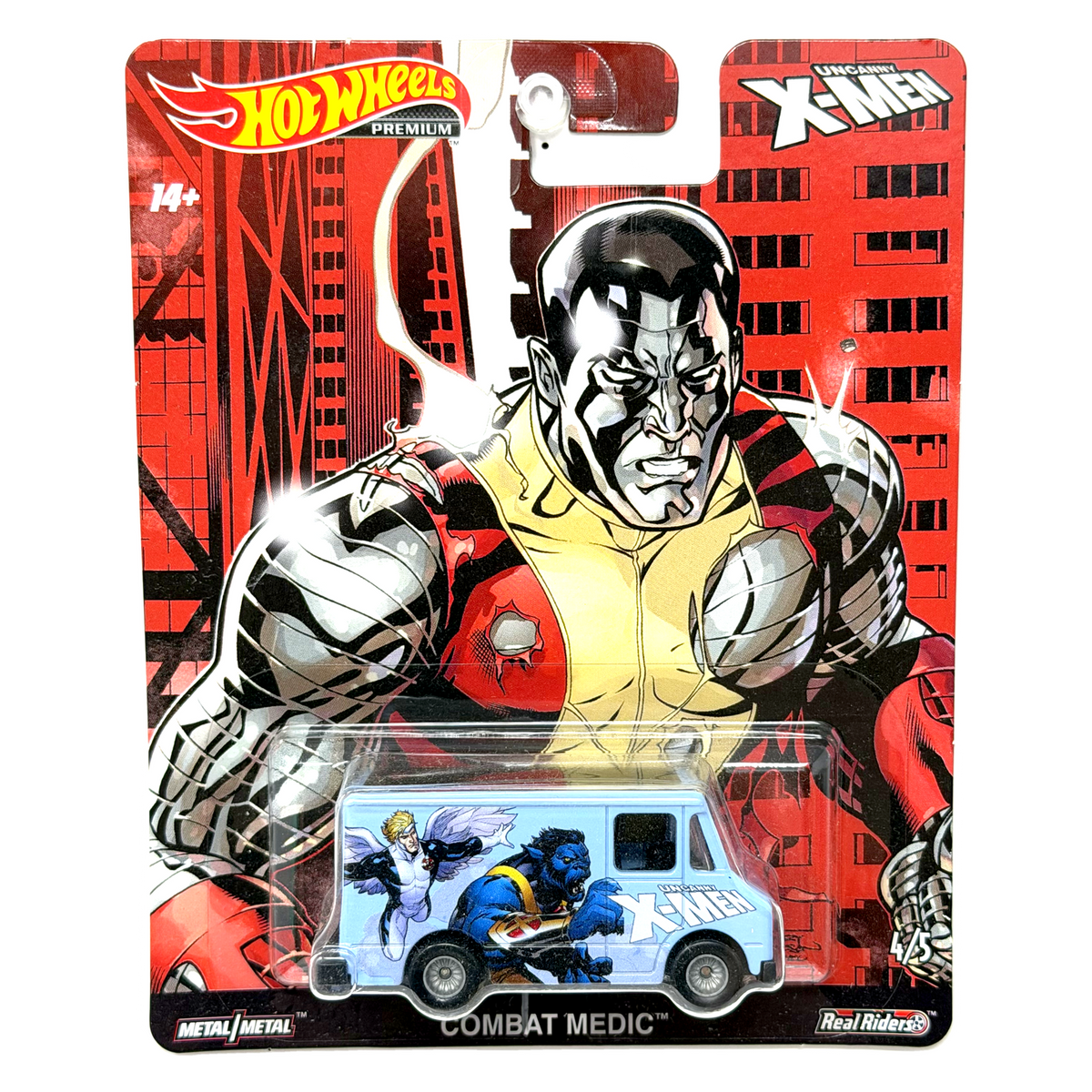 Hot Wheels Premium Marvel Uncanny X-Men Combat Medic 1:64 Diecast Real Riders