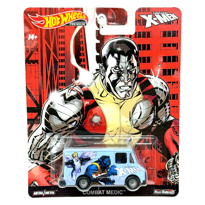 Hot Wheels Premium Marvel Uncanny X-Men Combat Medic 1:64 Diecast Real Riders