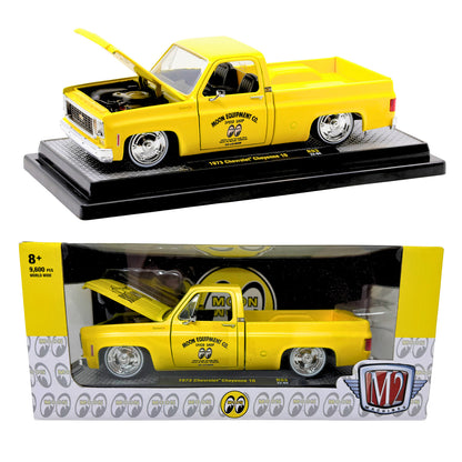 M2 Machines 1973 Chevrolet Cheyenne 10 Moon Eyes Pickup 1:24 Diecast