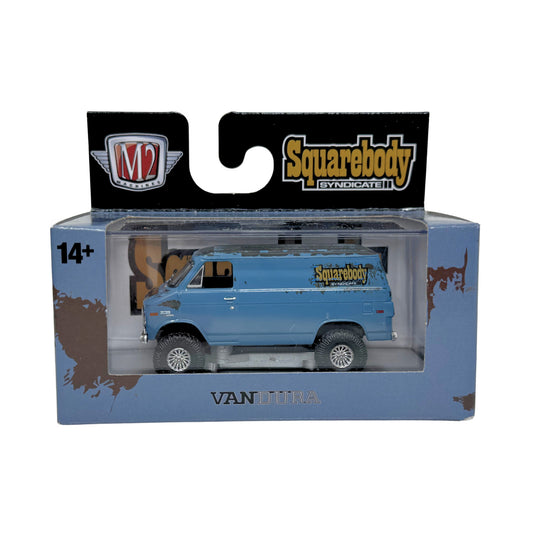 M2 Machines Squarebody Syndicate 1973 GMC Vandura 4x4 1:64 Diecast