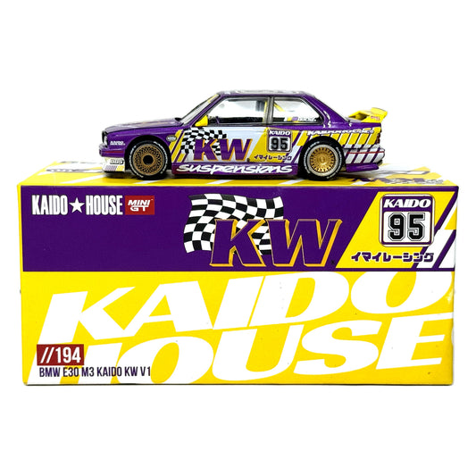 Kaido House BMW E30 M3 Kaido KW V1 1:64 Diecast Purple