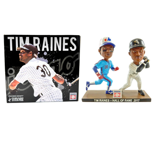 Tim Raines MLB 2017 Hall of Fame Montreal Expos & Chicago White Sox Bobbleheads