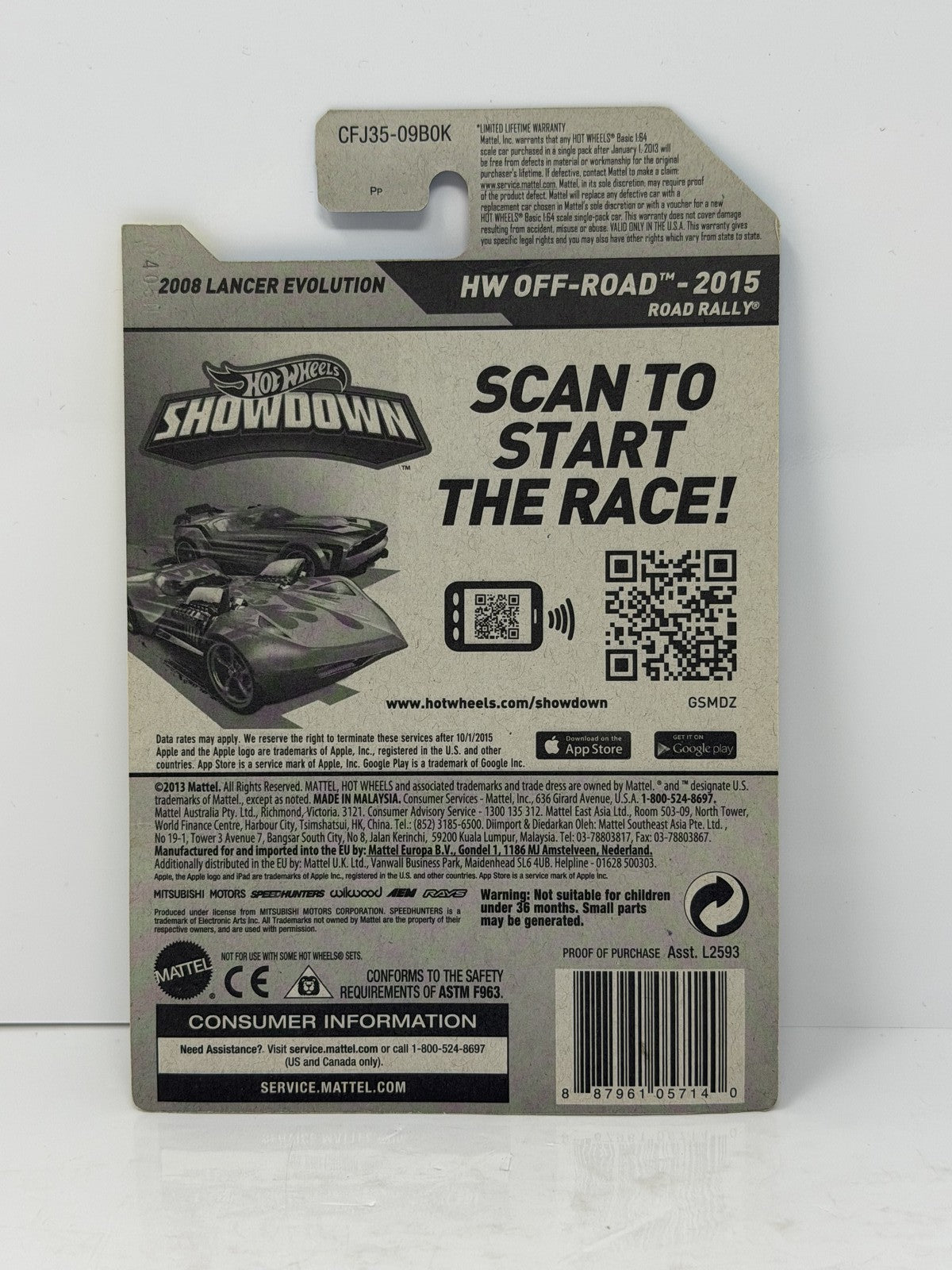 Hot Wheels Super Treasure Hunt 2008 Lancer Evolution Off-Road 1:64 Diecast STH