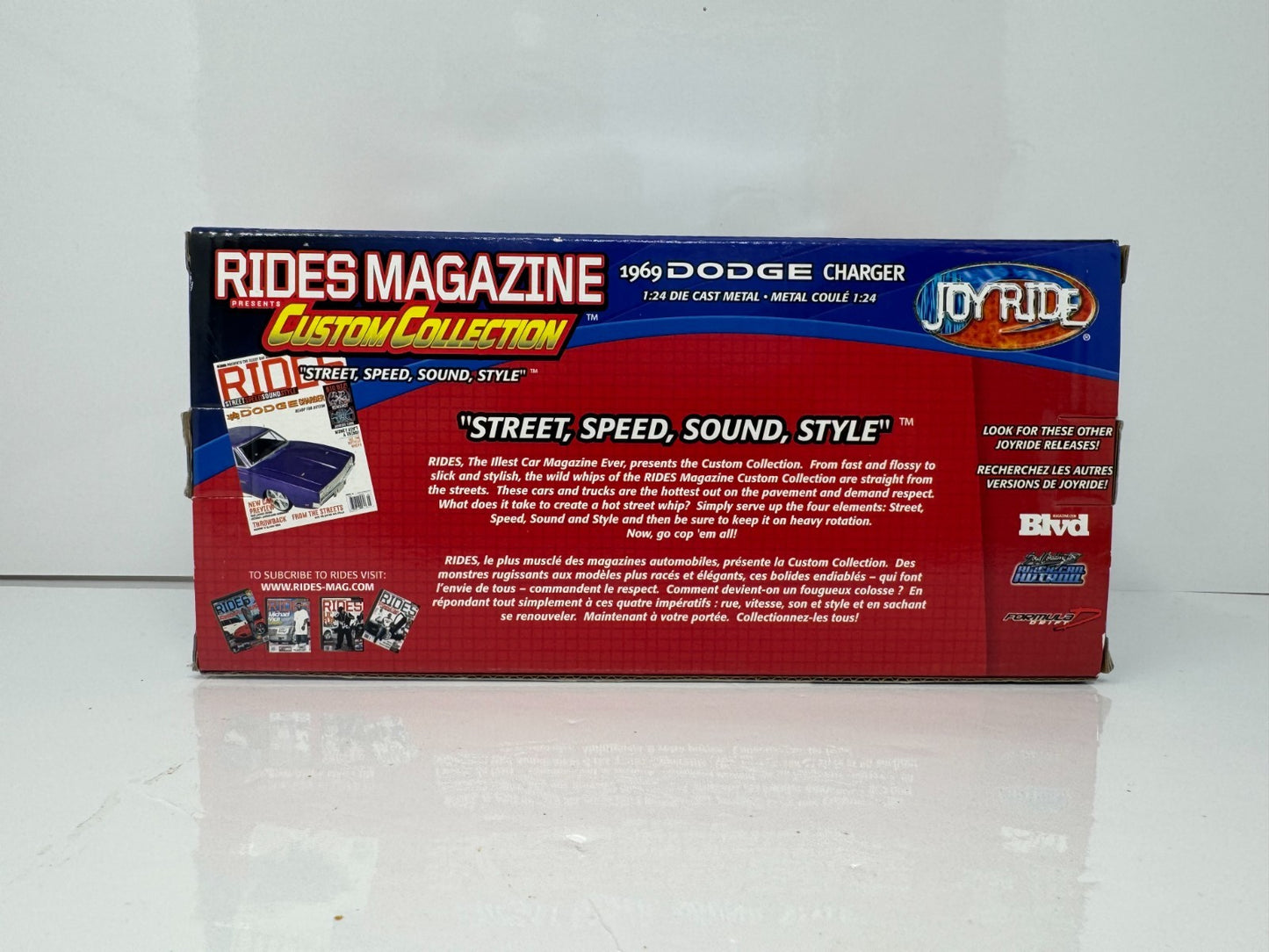 Joyride RC2 Rides Magazine Custom Collection 1969 Dodge Charger HEMI 124 Diecast
