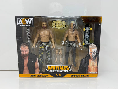 Jazwares AEW Unrivaled Rivals Pack Jon Moxley vs Darby Allin Action Figures