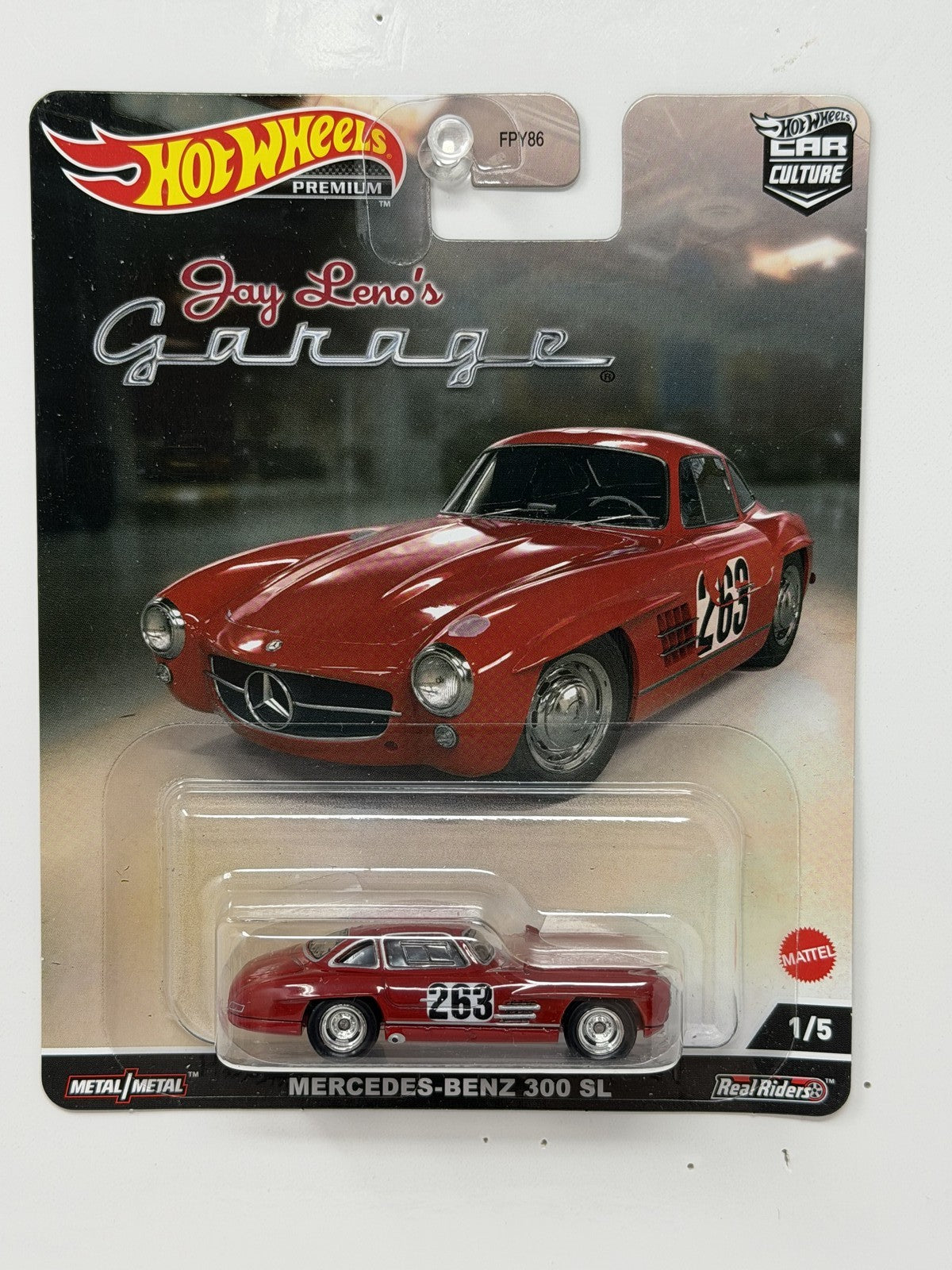 Hot Wheels Premium Jay Leno's Garage Mercedes-Benz 300 SL 1:64 Diecast