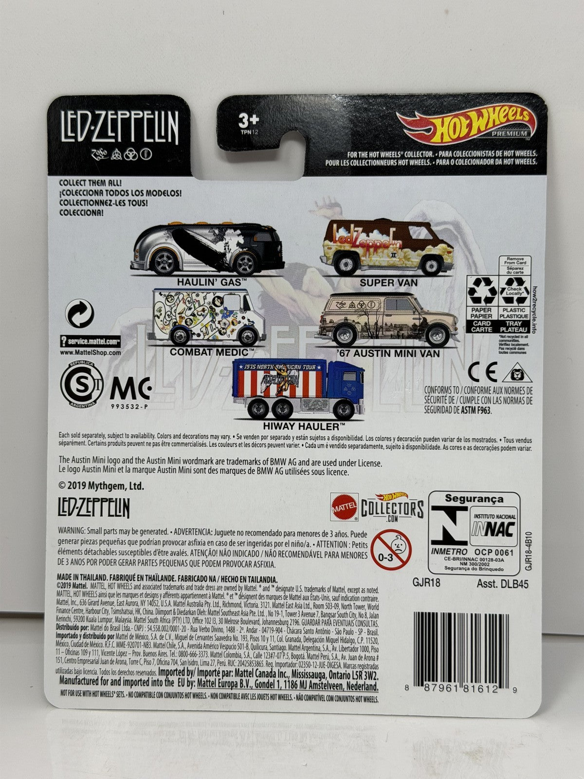 Hot Wheels Premium Led Zeppelin Hiway Hauler 1:64 Diecast Real Riders