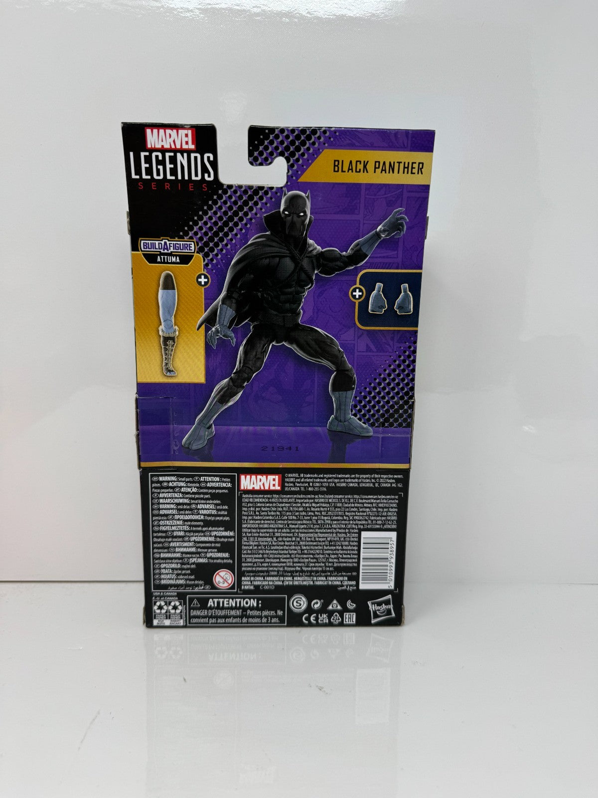 Marvel Legends Wakanda Forever Black Panther Action Figure w/ Attuma BAF Piece