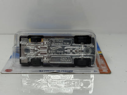 Hot Wheels Hot Trucks 1983 Chevy Silverado 1:64 Diecast Purple Custom Real Rider