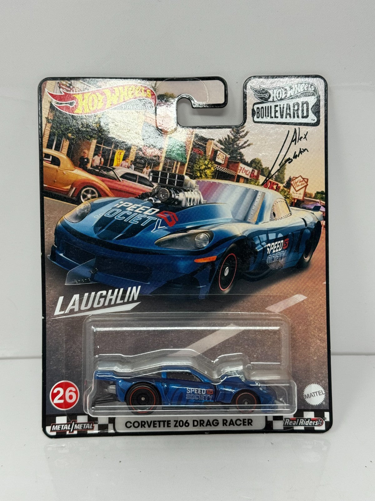 Hot Wheels Premium Boulevard #26 Corvette Z06 Drag Racer 1:64 Diecast