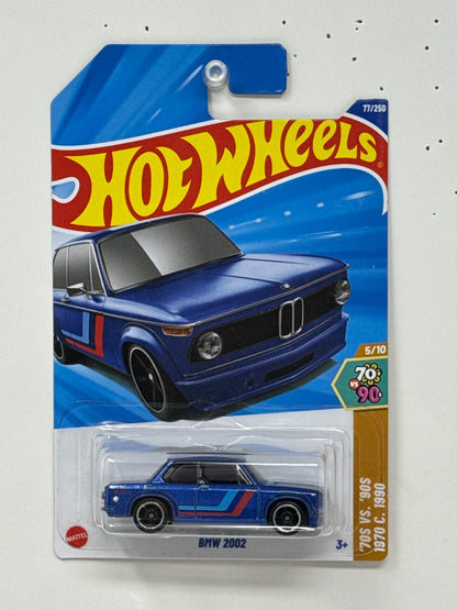 Hot Wheels 70s vs 90s 1970 BMW 2002 1:64 Diecast Blue