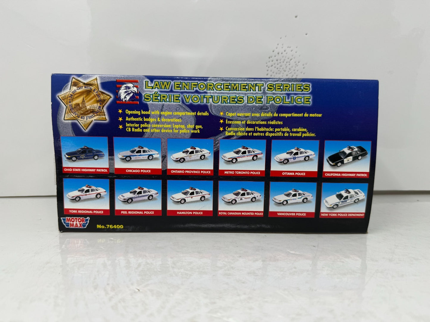 Motormax RCMP Ford Crown Victoria Police Car 1:24 Diecast Law Enforcement