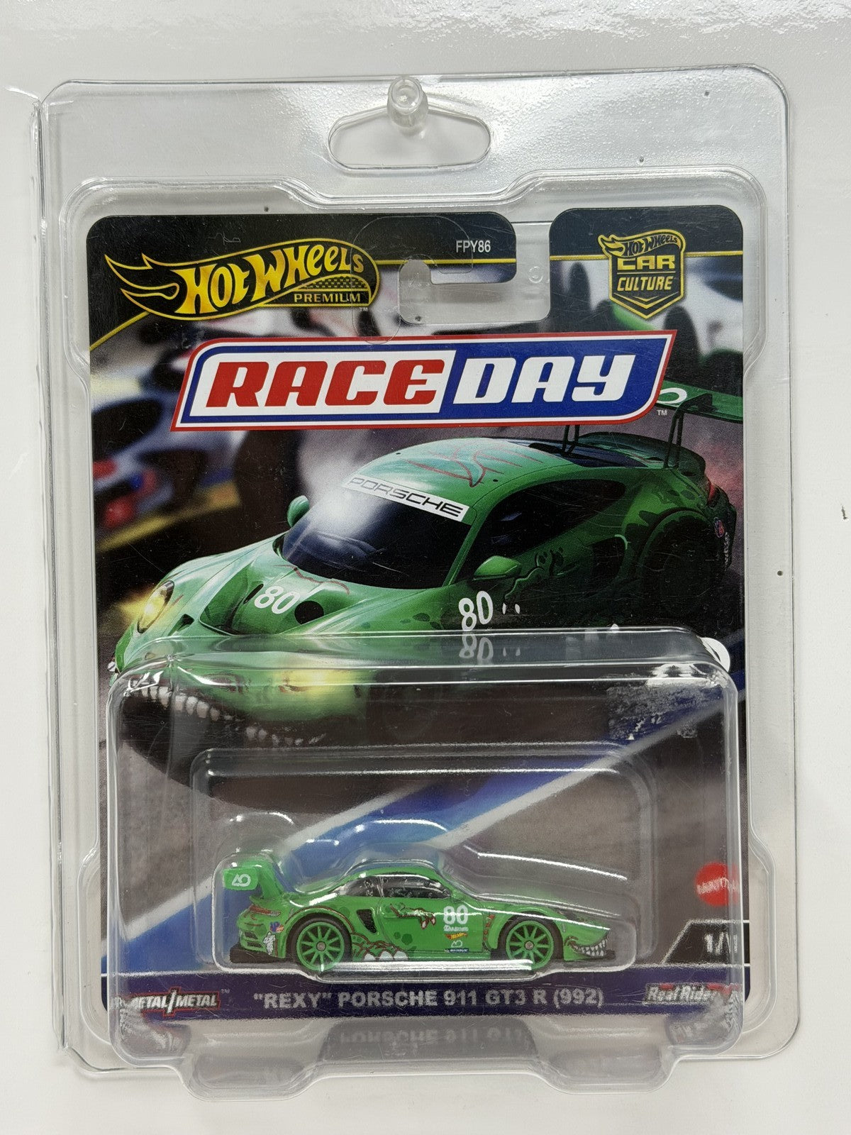 Hot Wheels Premium Race Day REXY Porsche 911 GT3 R (992) 1:64 Diecast