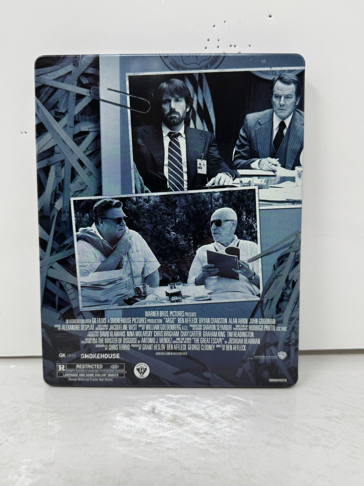 Argo (Blu-ray) Steelbook Ben Affleck Thriller Good Condition!!!