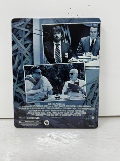 Argo (Blu-ray) Steelbook Ben Affleck Thriller Good Condition!!!