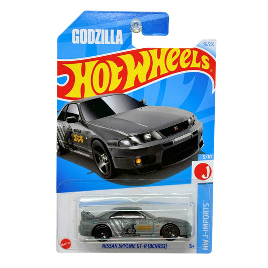 Hot Wheels HW J-Imports Nissan Skyline GT-R (BCNR33) Godzilla JDM 1:64 Diecast