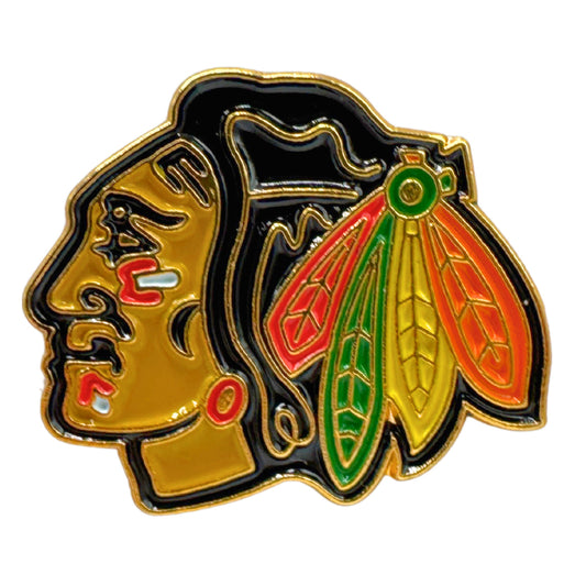 Chicago Blackhawks NHL Hockey Team Logo Lapel Pin UDT1