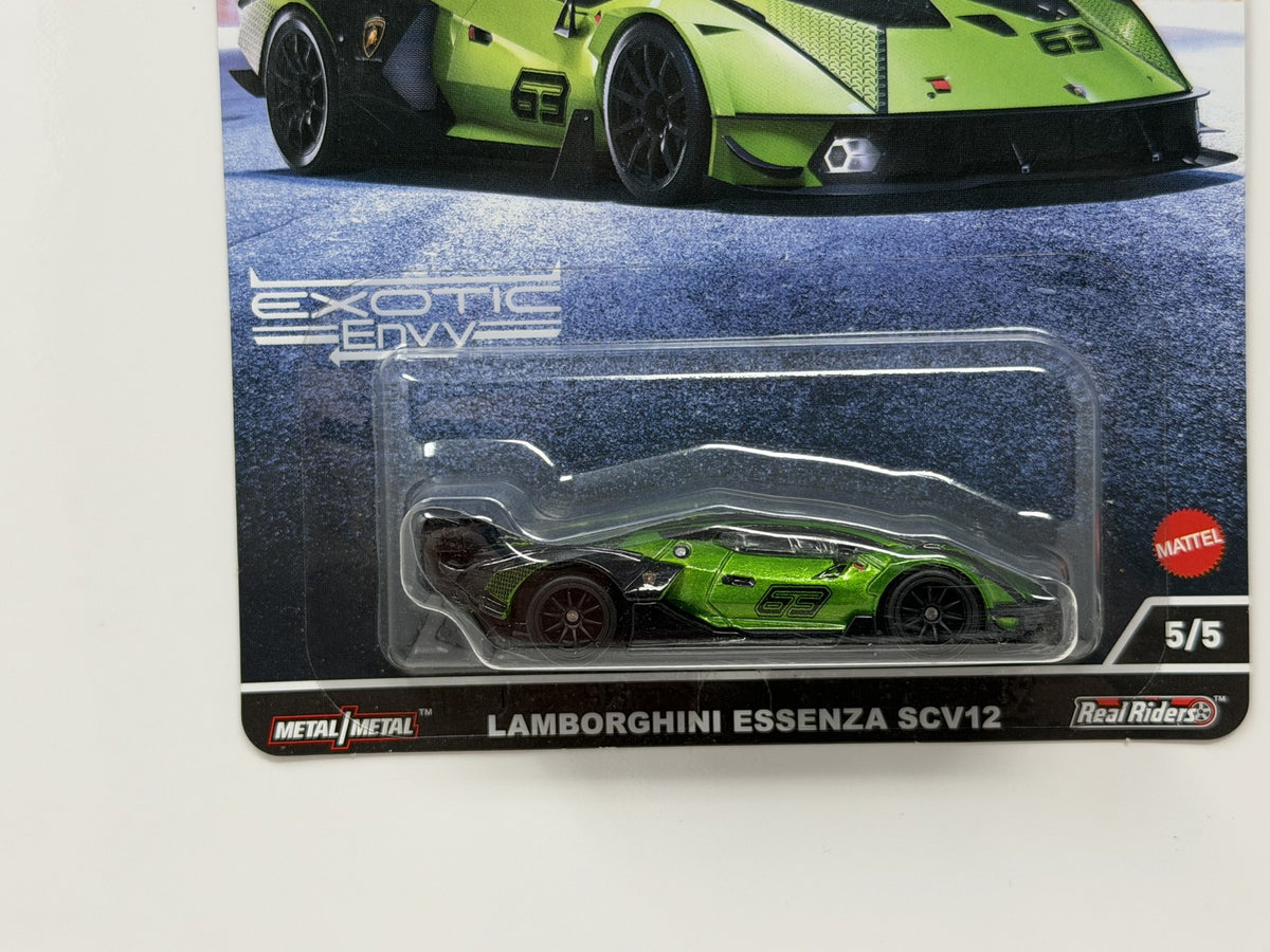 Hot Wheels Premium Exotic Envy Lamborghini Essenza SCV12 1:64 Diecast