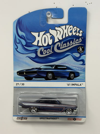 Hot Wheels Cool Classics 1961 Chevrolet Impala Spectrafrost 1:64 Diecast