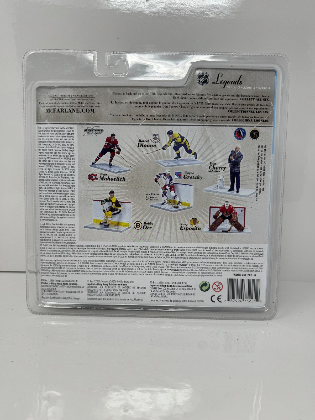McFarlane NHL Wayne Gretzky New York Rangers Legends Series 3 Figure