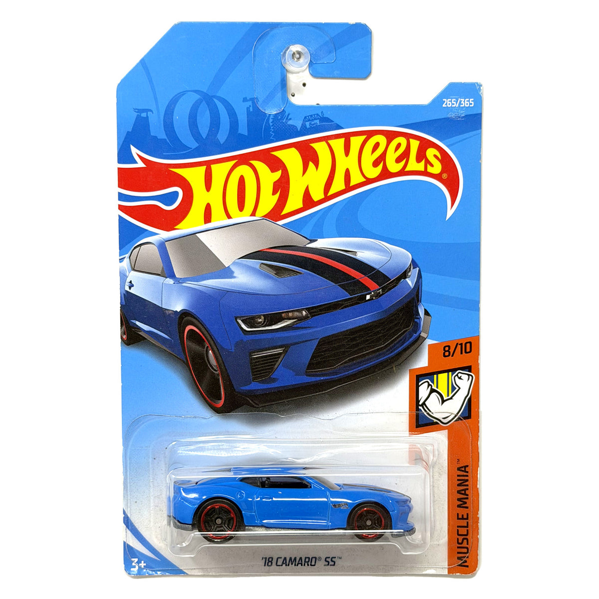 Hot Wheels Muscle Mania 2018 Chevrolet Camaro SS 1:64 Diecast Blue