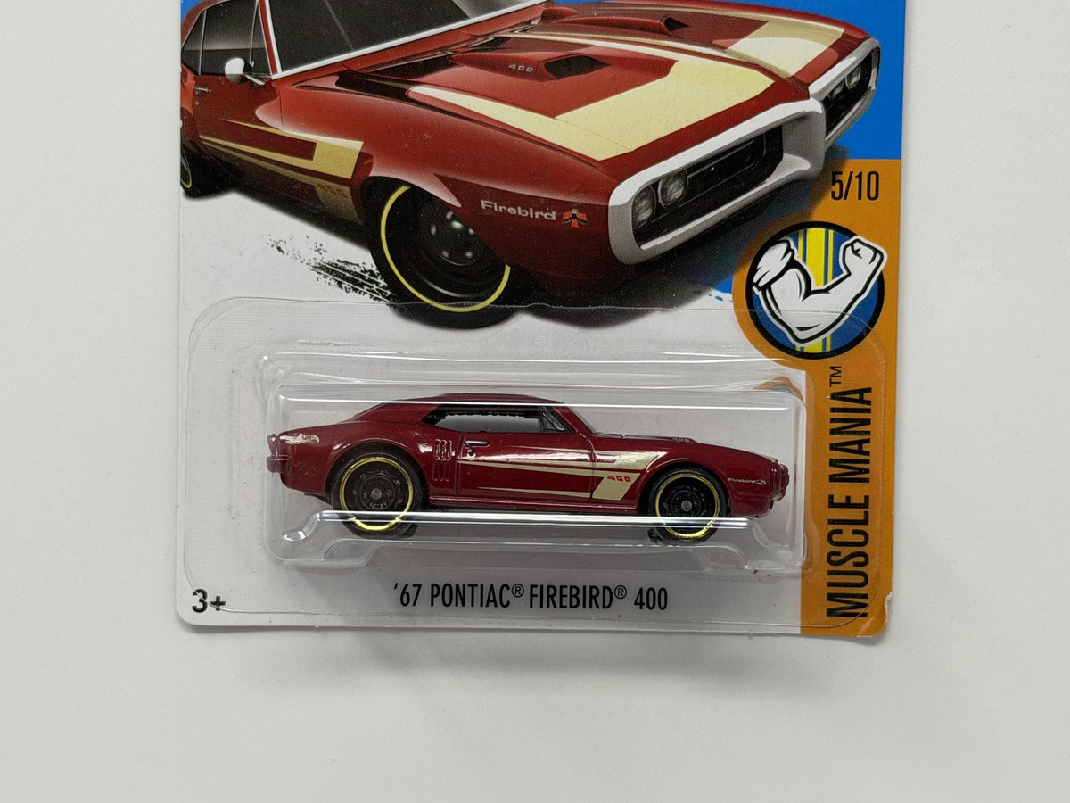 Hot Wheels Muscle Mania 1967 Pontiac Firebird 400 1:64 Diecast Red