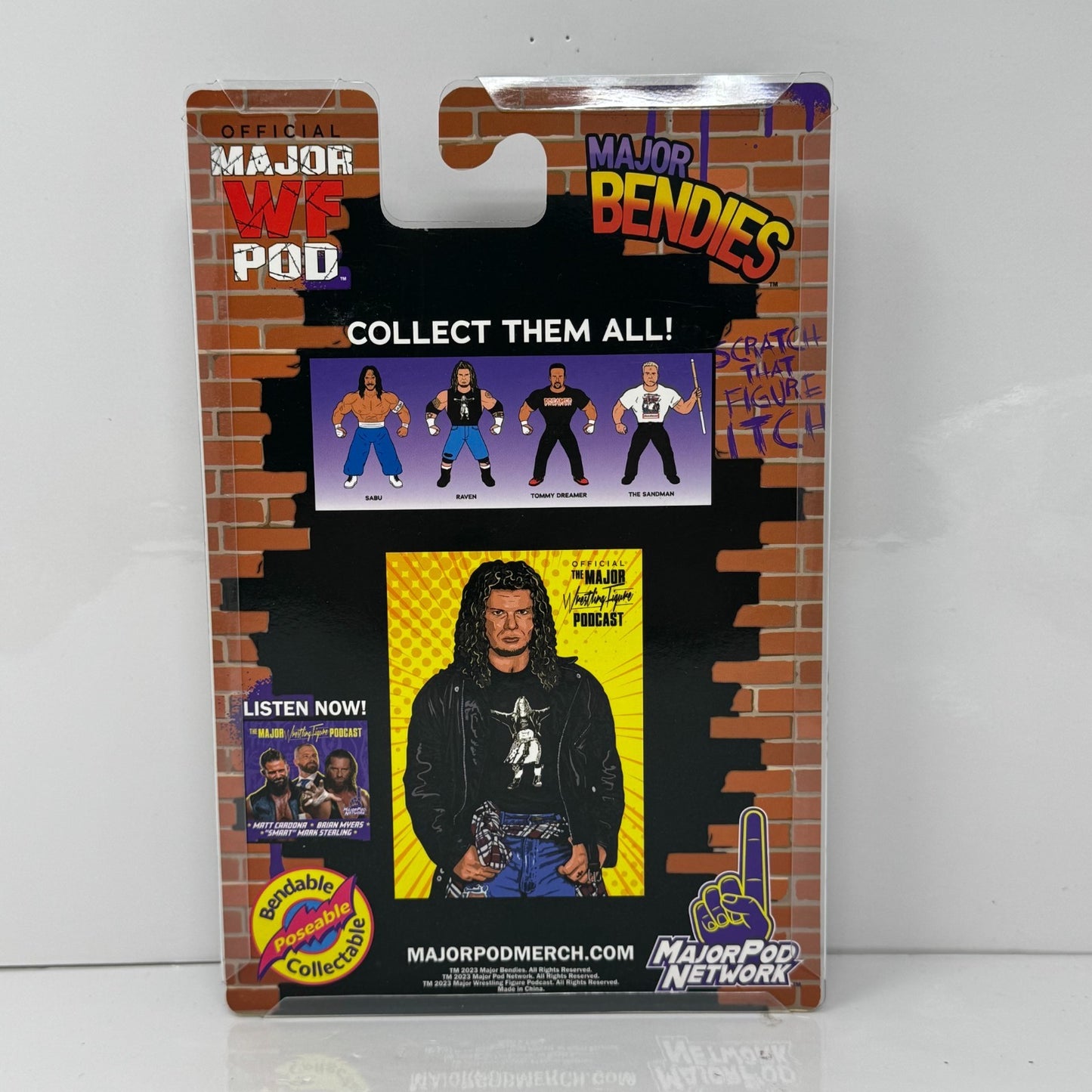 Major Bendies Raven Bloody Chase Wrestling Figure