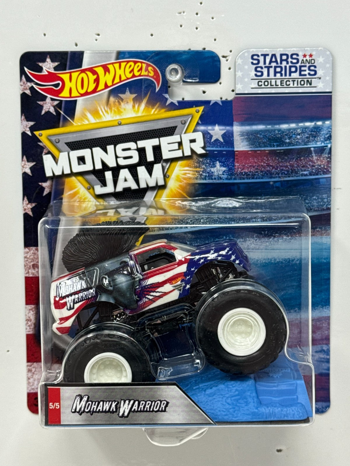 Hot Wheels Monster Jam Stars and Stripes Mohawk Warrior 1:64 Diecast