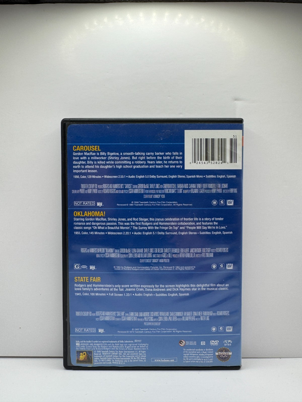 Rodgers & Hammerstein Triple Feature (DVD) 3-Movie Collection