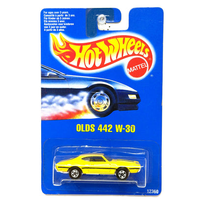 Hot Wheels Oldsmobile 442 W-30 1:64 Diecast Yellow V2