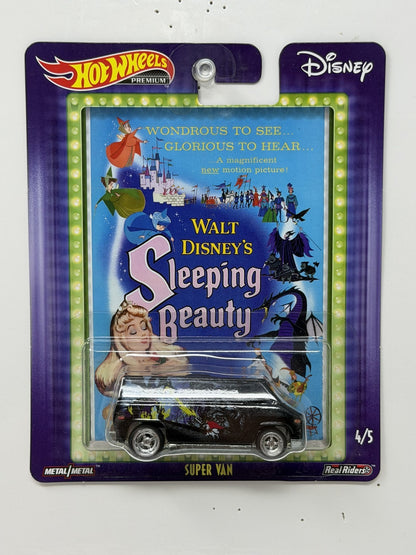 Hot Wheels Premium Disney Sleeping Beauty Super Van 1:64 Diecast Real Riders