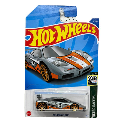 Hot Wheels Retro Racers McLaren F1 GTR 1:64 Diecast Silver