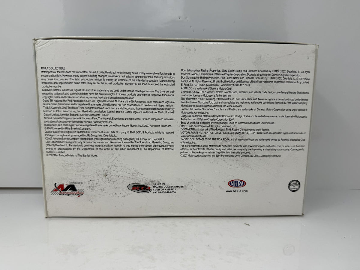 Motorsports Authentics NHRA John Force 2006 Champion Color Chrome 1:24 Diecast